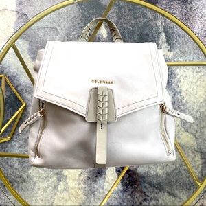 Cole Haan Off-white Leather Backpack